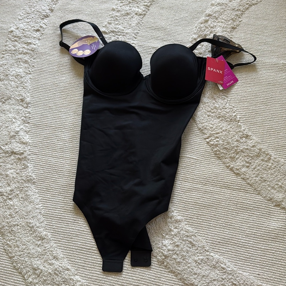 SPANX Suit Your Fancy Bodysuit 4-way straps Small NWT